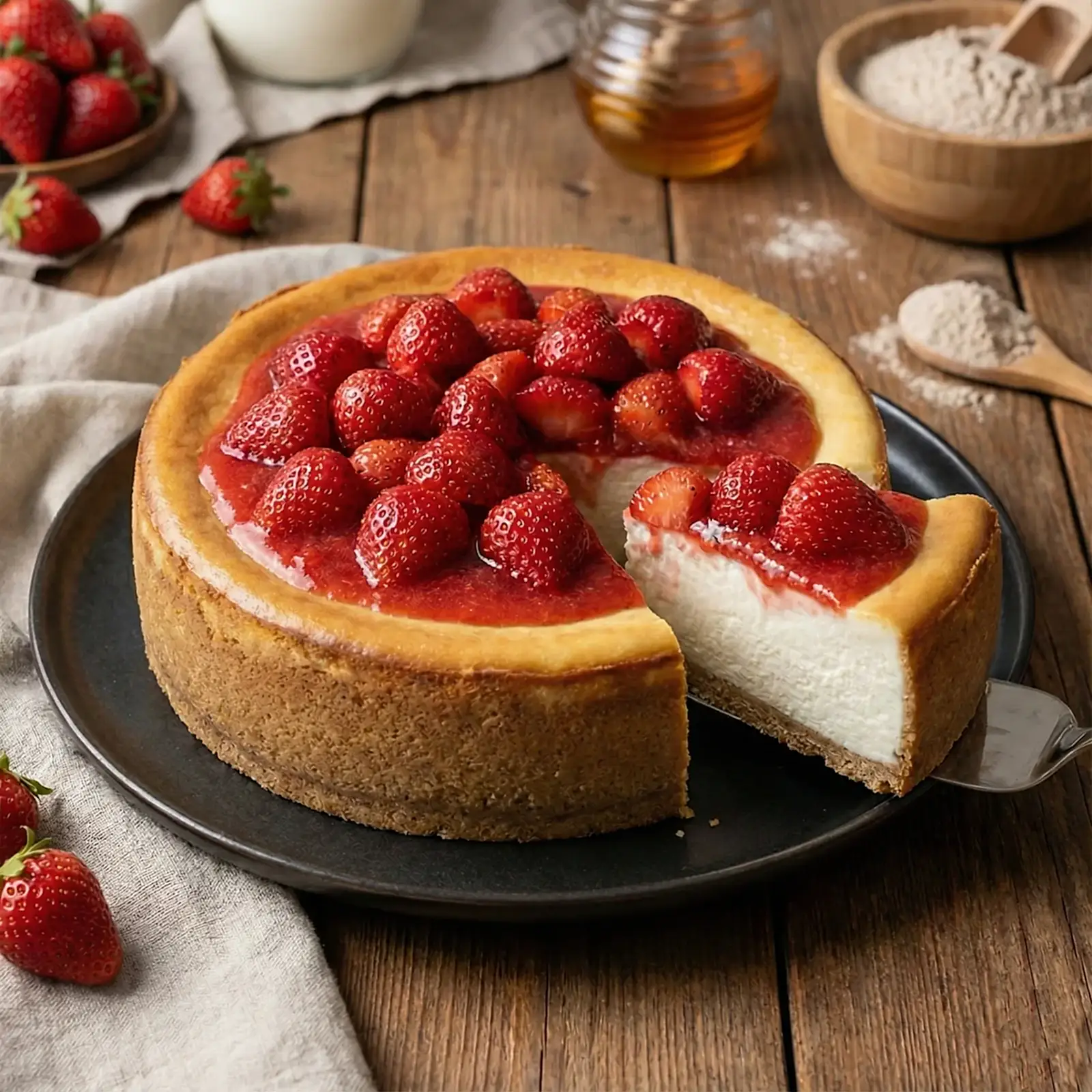 çilekli-cheesecake